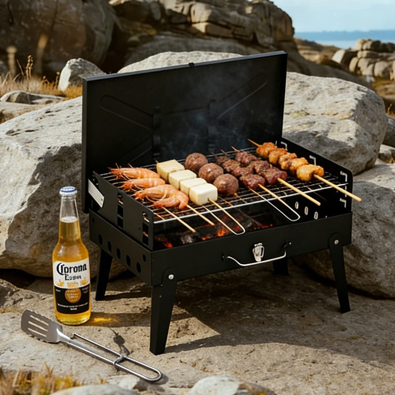 Discover the Ultimate Portable Outdoor Foldable Barbecue Grill Rack